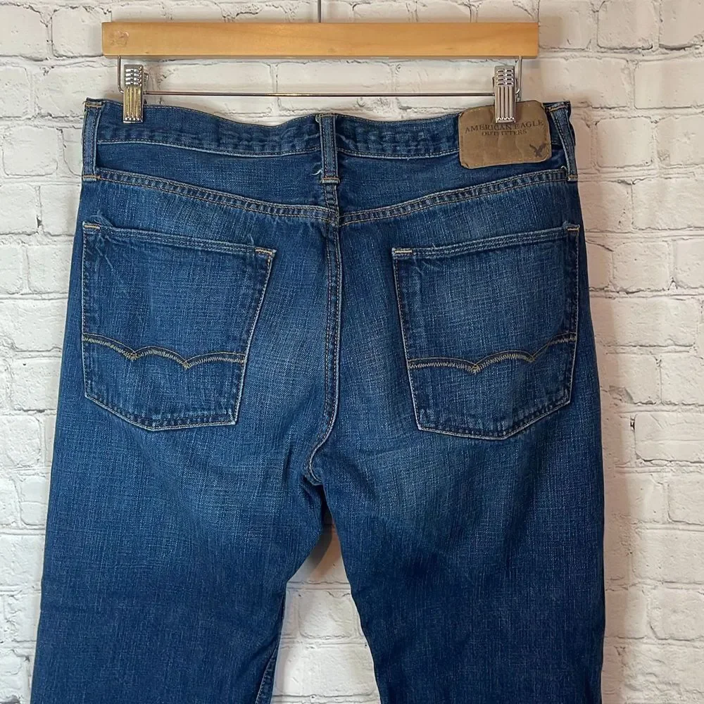 American Eagle Slim Straight Men’s Jeans size 34 x 32 - Picture 3 of 8
